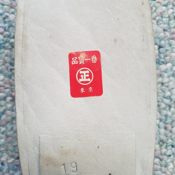 GEISHA Zori SANDELS Girls SHOES Wedge Flip Flop WITH SOCKS VINTAGE Japenese - Picture 16 of 16